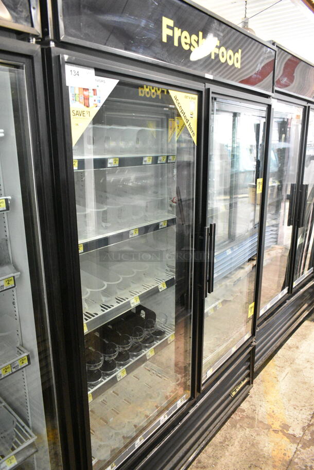 True GDM-49-LD Metal Commercial 2 Door Reach In Cooler Merchandiser w/ Poly Coated Racks. 115 Volts, 1 Phase. Tested and Working! - Image 1 of 5