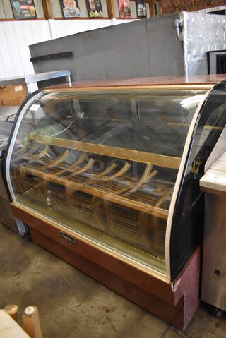 2015 Leader MCB57 SC Metal Commercial Floor Style Deli Display Case Merchandiser. 115 Volts, 1 Phase. 56x35x51. Tested and Powers On But Temps at 52 Degrees