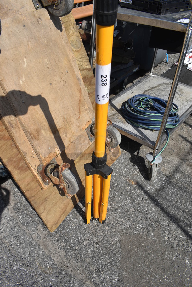 2 Items; Flat Furniture Dolly and Yellow Tripod. Includes 25.5x49x9. 2 Times Your Bid! - Image 4 of 5