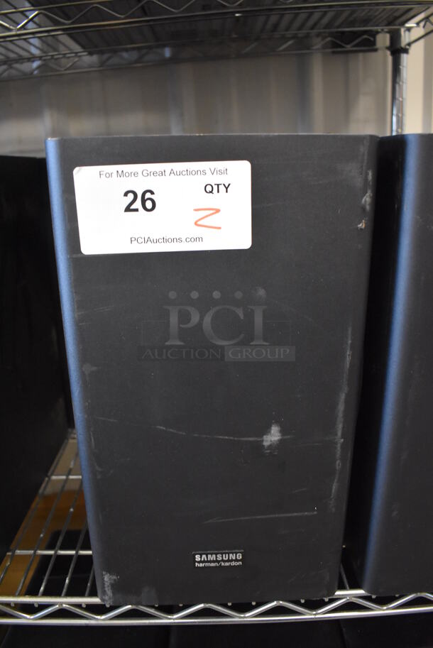 2 Samsung PS-WR65D Subwoofer Speakers. 110-120 Volts, 1 Phase. 8x12x14. 2 Times Your Bid! - Image 4 of 7