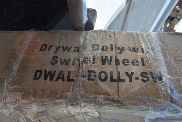 BRAND NEW SCRATCH AND DENT! GypTool DWALL-DOLLY-SW Heavy Duty Drywall Sheet Cart & Panel Dolly with 4 Swivel Wheels. Might Be a Different Color.
 - Image 5 of 5