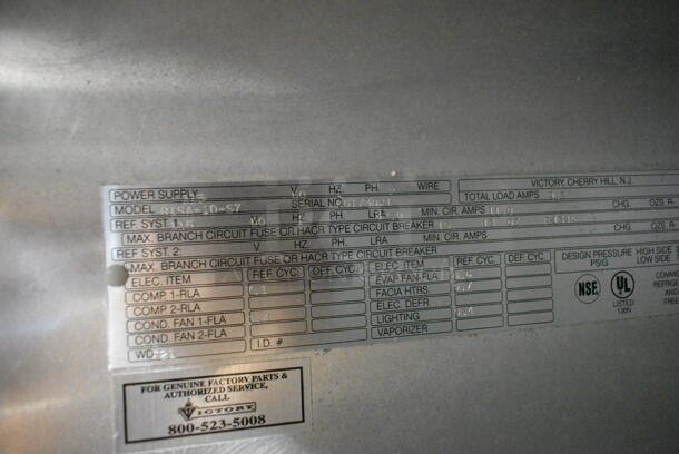 Victory RISA-1D-S7 Stainless Steel Commercial Single Door Roll In Rack Cooler. 115 Volts, 1 Phase. Tested and Working! - Image 4 of 4