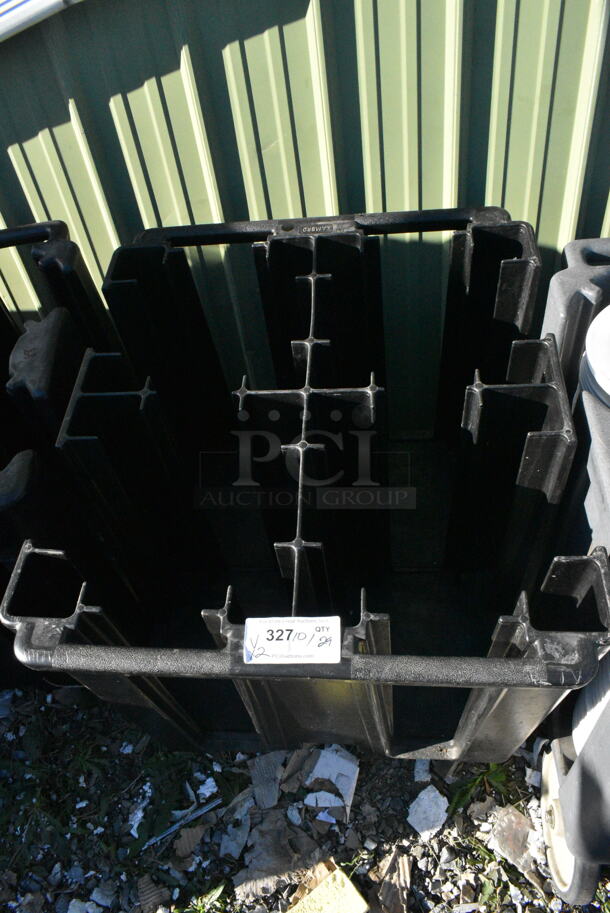 2 Poly Dish Caddy on Commercial Casters. 26.5x30x32, 23.5x29x32. 2 Times Your Bid!  - Image 3 of 7