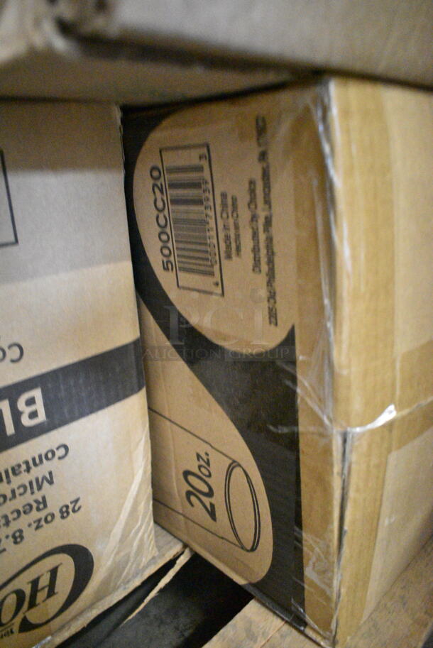 PALLET LOT of 30 BRAND NEW Boxes Including 50012C 12 oz. Coffee Print Poly Paper Hot Cup, 500CC20 Choice Clear PET Customizable Plastic Cold Cup - 20 oz. - 600/Case, Dart 90HTPF1R White Foam Square Take Out Container with Hinged Lid 9" x 9" x 3" - 200/Case, 5 Box 10020 Shopping Bags, 612605070HD Full Size Heavy-Duty Foil Steam Table Pan Deep 3 3/8" Depth, 500CC24 Choice Clear PET Customizable Plastic Cold Cup - 24 oz. - 600/Case, 9CPWCR Plates. 30 Times Your Bid! - Image 4 of 12
