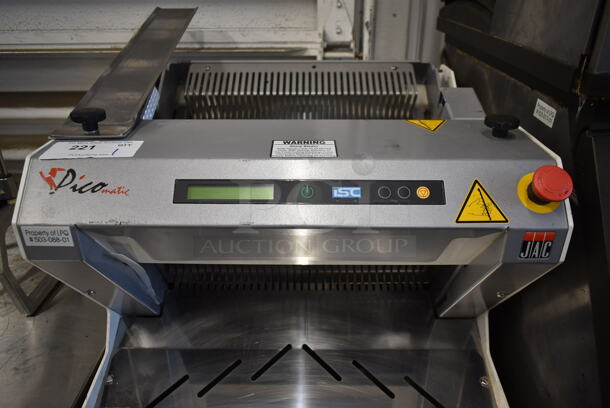 2014 JAC MRL 450/12 Stainless Steel Commercial Countertop Bread Loaf Slicer w/ Under Shelves on Commercial Casters. 110 Volts, 1 Phase. Tested and Working! - Image 4 of 9