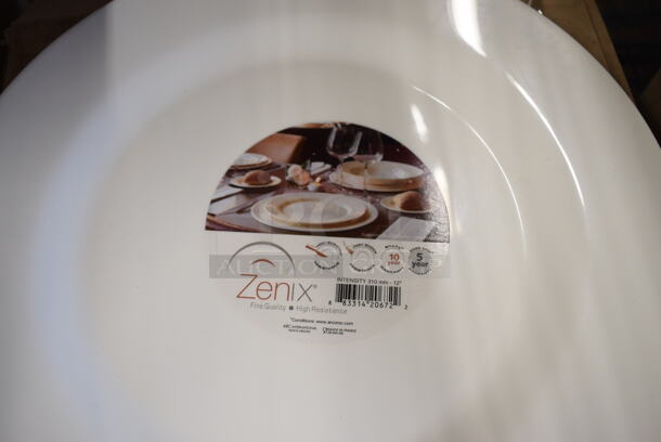28 BRAND NEW! White Ceramic Plates. 12x12x1. 28 Times Your Bid! - Image 2 of 3