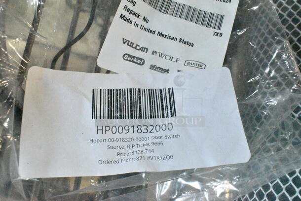 3 BRAND NEW SCRATCH AND DENT! Items Including HP0094177000 Hobart 00-941770-00001 Element Heater 208-240V 1 Ph, HP00328495 Hobart 00-913135-00225 Probe Switch, HP0091832000 Hobart 00-918320-00001 Door Switch. 3 Times Your Bid! - Image 5 of 5
