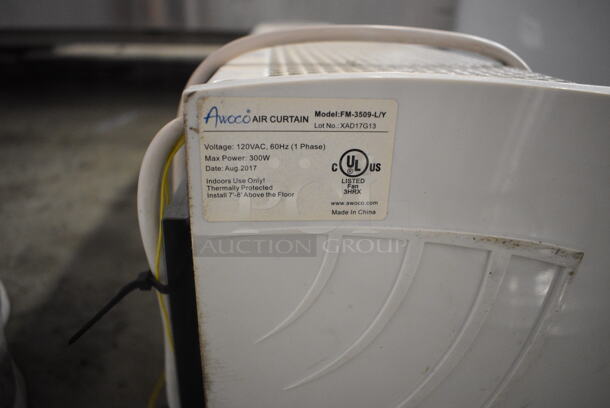 2017 Awoco Model FM-3509-L/Y Metal Air Curtain. 120 Volts, 1 Phase. 35.5x9x9. Tested and Does Not Power On - Image 4 of 4