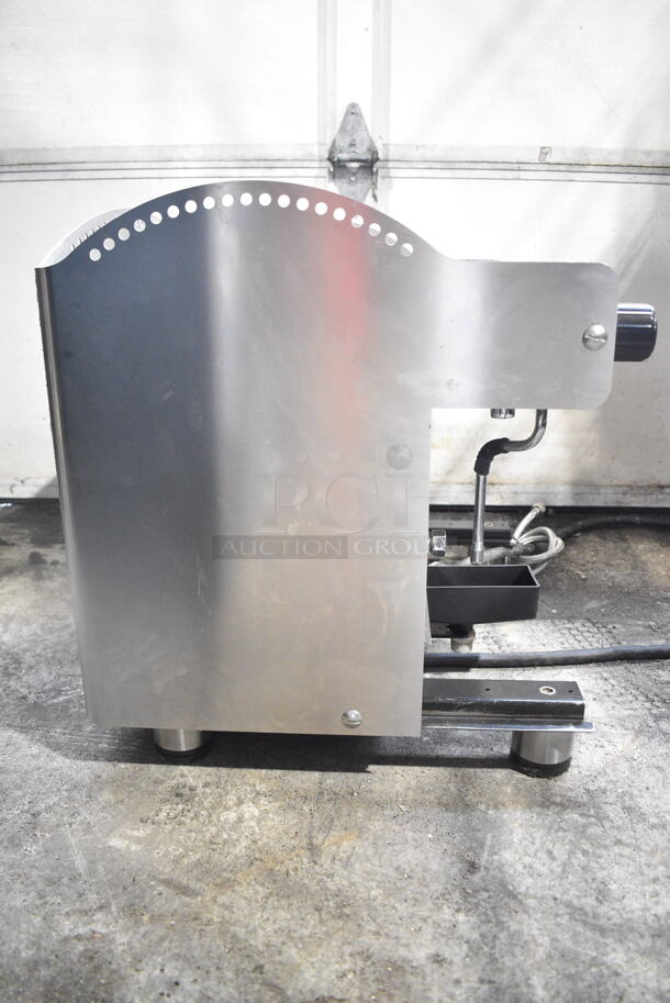 Bezzera AM009909919 Stainless Steel Commercial Countertop 2 Group Espresso Machine w/ Steam Wand. 208 Volts, 1 Phase.  - Image 2 of 5