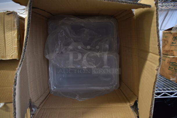 2 Boxes of 24 BRAND NEW! Vigor 247FP136PP 1/3 Size 6" Deep Translucent Polypropylene Food Pan. 2 Times Your Bid!  - Image 4 of 5
