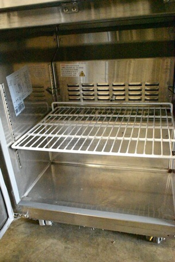 Avantco 178SSUC27RHC Stainless Steel Commercial Single Door Undercounter Cooler on Commercial Casters. 115 Volts, 1 Phase. Tested and Working! - Image 4 of 5