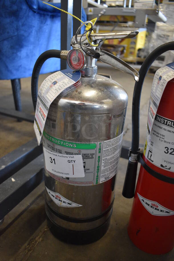 Amerex Wet Chemical Fire Extinguisher. 9x8x18 - Image 2 of 3