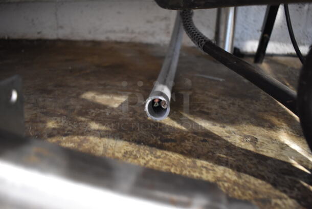 APW Wyott Stainless Steel Commercial 3 Bay Steam Table w/ Sneeze Guard and Under Shelf. 208/240 Volts, 1 Phase. 48x30x50 - Image 10 of 10