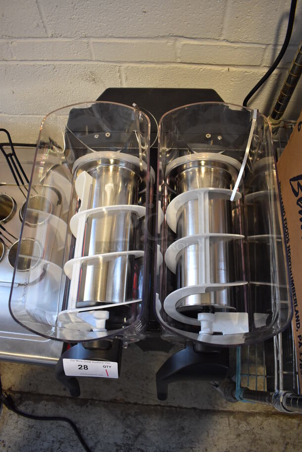 BRAND NEW SCRATCH AND DENT! 2022 Bunn ULTRA NX Stainless Steel Commercial Countertop 2 Hopper Slushie Machine. Missing Lids and Drip Tray. 120 Volts, 1 Phase. 16x24x30. Tested and Working! - Image 3 of 6