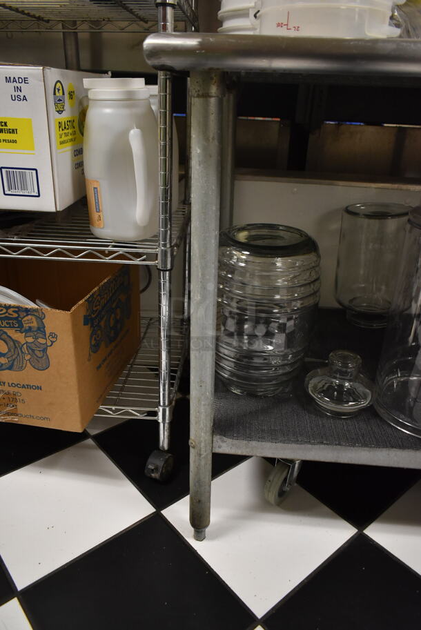 Stainless Steel Commercial Table w/ Under Shelf. Does Not Include Contents. BUYER MUST REMOVE. (ice room) - Image 4 of 5