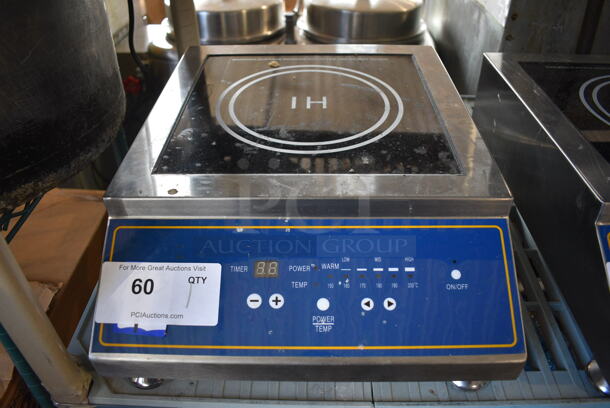 2020 Cookline Model IC-2500 Stainless Steel Commercial Countertop Single Burner Induction Range. 208-240 Volts, 1 Phase. 14x18x6