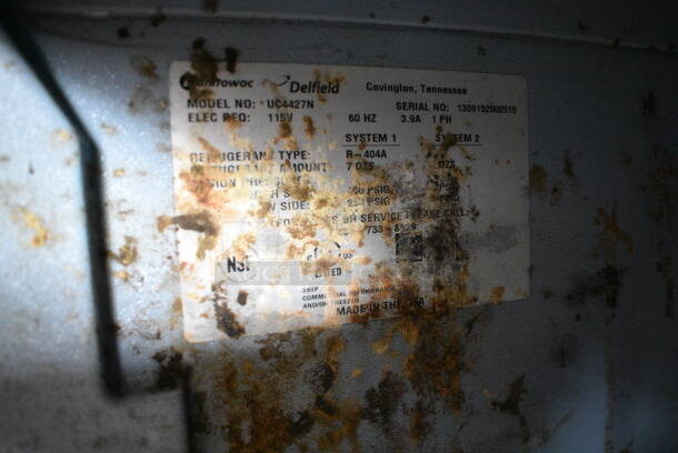 Delfield UC4427N Stainless Steel Commercial Single Door Undercounter Cooler. 115 Volts, 1 Phase. Tested and Powers On But Does Not Get Cold - Image 4 of 4