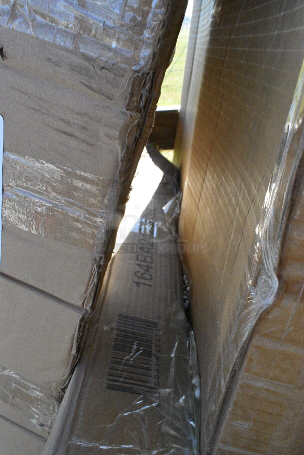 BRAND NEW SCRATCH AND DENT! Lancaster Table & Seating 164BA2424RED Alloy Series 24" x 24" Ruby Red Bar Height Outdoor Table. May Be Missing Pieces.  - Image 4 of 6