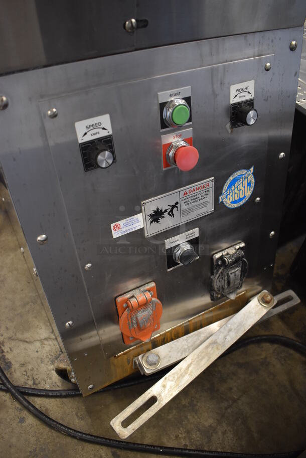 Adamatic RK2100 Stainless Steel Commercial Floor Style Electric Powered Bagel Dough Divider Former on Commercial Casters. 208 Volts, 3 Phase. 9x23x61 - Image 5 of 8