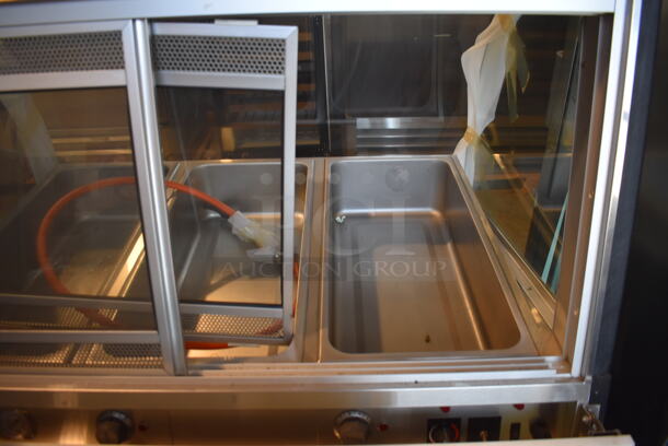 LIKE NEW! Metal Commercial Floor Style Electric Powered Heated Holding Display Case Merchandiser. 208-240 Volts, 1 Phase. Unit Has Only Been Used a Few Times! - Image 5 of 6