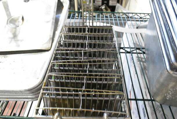 ALL ONE MONEY! Tier Lot of Various Items Including Stainless Steel Drop In Bins, Metal Bowl, Metal Baking Pans.  - Image 6 of 9