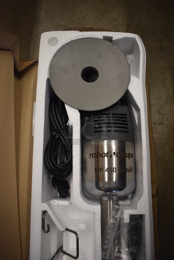 BRAND NEW IN BOX! Robot Coupe MP 450 Turbo Stainless Steel Commercial Immersion Blender. 7x5x33. Tested and Working! - Image 2 of 7