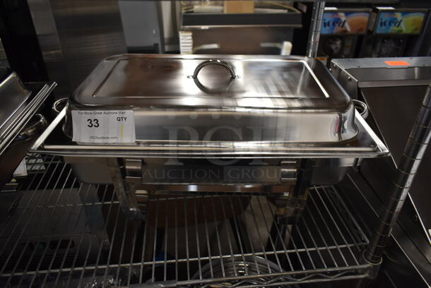 BRAND NEW SCRATCH AND DENT! Stainless Steel Chafing Dish w/ Drop In and Lid.