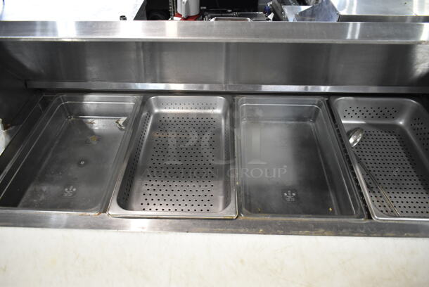 Universal Coolers SC60BM Stainless Steel Commercial Sandwich Salad Prep Table Bain Marie Mega Top. 115 Volts, 1 Phase. Cannot Test Due To Cut Power Cord - Image 4 of 8