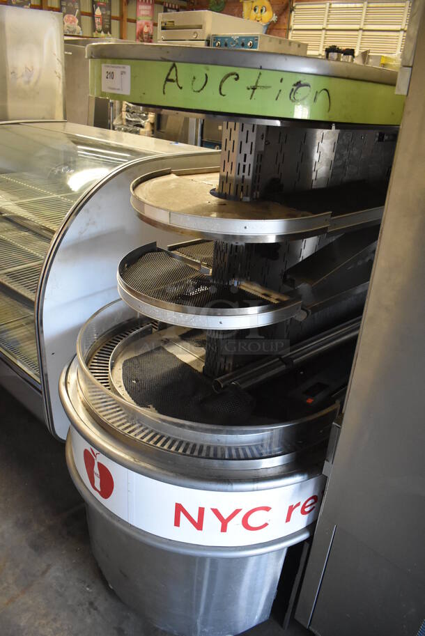 Stainless Steel Commercial Floor Style Open Grab N Go Merchandiser. 40x30x63. Cannot Test - Unit Needs New Power Cord - Image 3 of 6