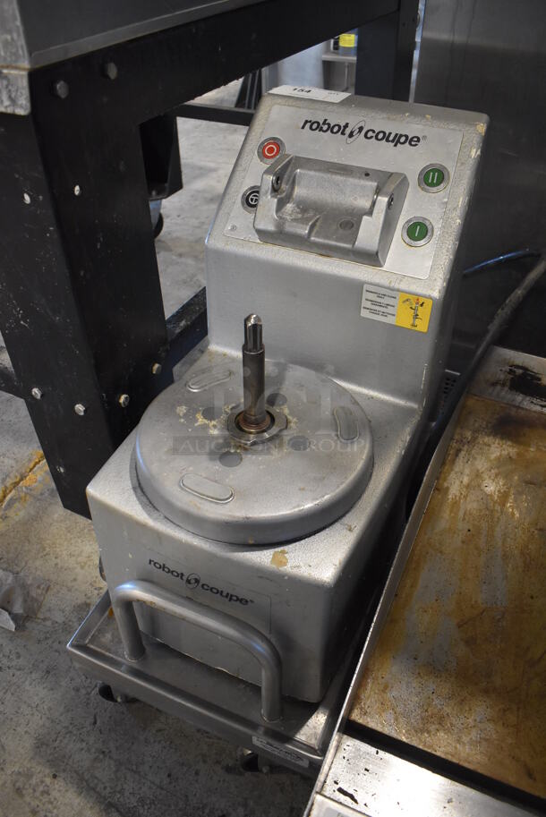 Robot Coupe R 10 Metal Commercial Countertop Food Processor Base on Cart. 250 Volts. 15x27x31 - Image 2 of 6