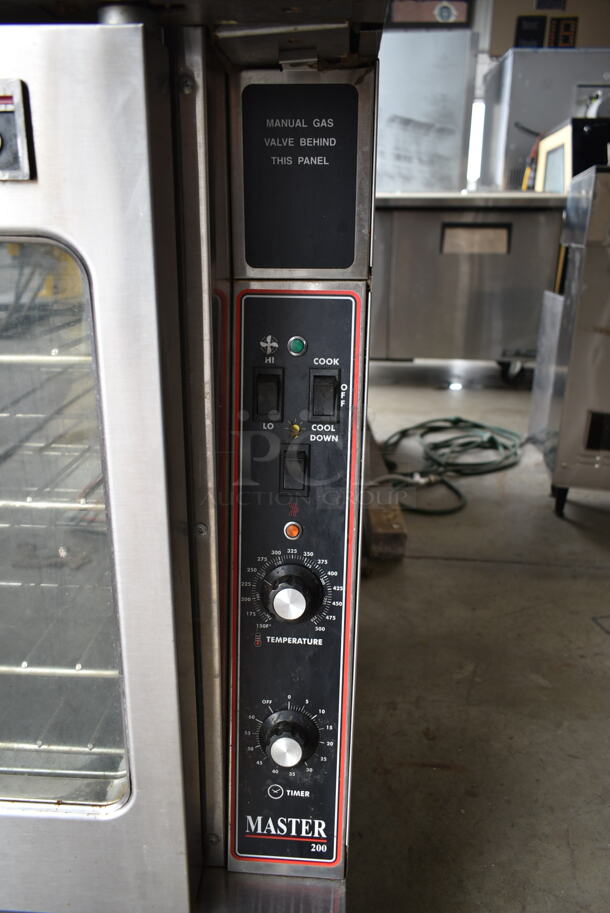 2 Garland Master 200 Stainless Steel Commercial Natural Gas Powered Full Size Convection Oven w/ View Through Doors, Metal Oven Racks and Thermostatic Controls. 2 Times Your Bid! - Image 7 of 11
