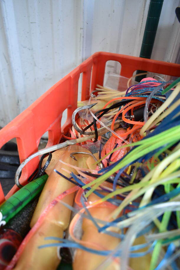 ALL ONE MONEY! Bin of Various Items Including Fishing Line and Fishing Lures - Image 10 of 10