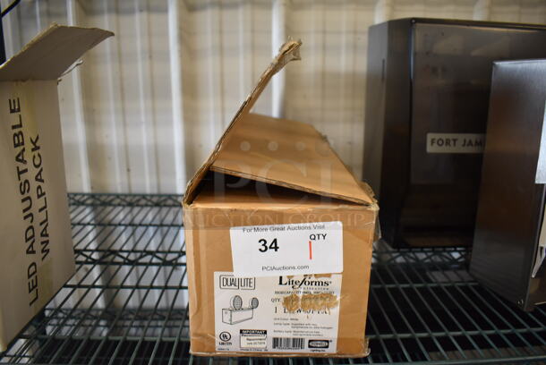 IN ORIGINAL BOX! DualLite Liteforms Metal Emergency Light. 14x5.5x5.5 - Image 5 of 7