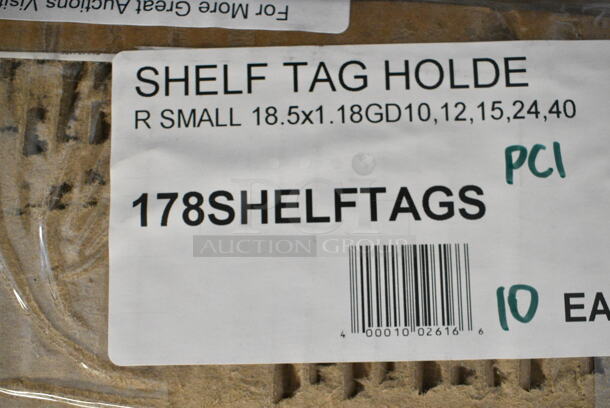 BRAND NEW SCRATCH AND DENT! Avantco 178SHELFTAGS 18 1/2" x 1 3/16" Shelf Tag Holder - Image 3 of 4