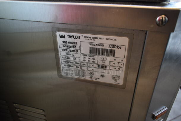 Taylor 430-12 Stainless Steel Commercial Countertop Air Cooled Single Flavor Frozen Beverage Machine w/ Drink Mixer Attachment. 115 Volts, 1 Phase.  - Image 7 of 7