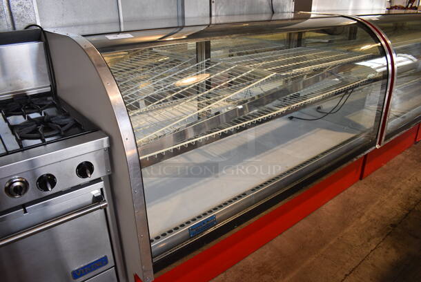 Metal Commercial Floor Style Dry Display Case Merchandiser w/ Poly Coated Shelves. 77.5x34x50 - Image 2 of 4