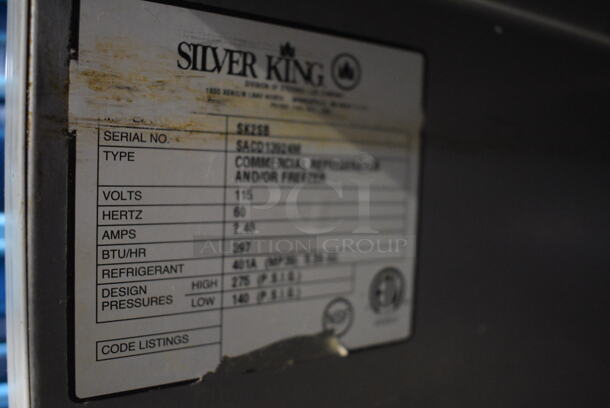 Silver King Model SK2SB Stainless Steel Commercial Countertop Lettuce Crisper. 115 Volts, 1 Phase. 25x22x42. Tested and Working! - Image 6 of 8