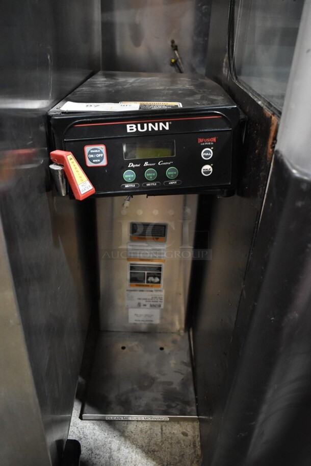 2014 Bunn ICB-DV Stainless Steel Commercial Countertop Iced Tea Machine w/ Hot Water Dispenser. 120/208-240 Volts, 1 Phase. 