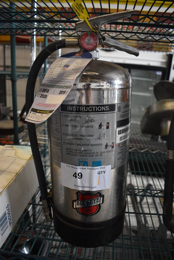 Buckeye Wet Chemical Fire Extinguisher. 7x8x18