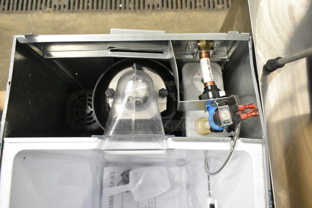 BRAND NEW SCRATCH AND DENT! 2024 Hoshizaki C-80BAJ-AD Stainless Steel Undercounter Cubelet Ice Machine - 80 lb. 115 Volts, 1 Phase.  - Image 7 of 9