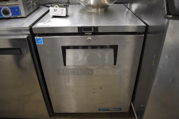 2021 Delfield Model TUC-24-HC Stainless Steel Commercial Single Door Undercounter Cooler on Commercial Casters. 115 Volts, 1 Phase. 24x25x32. Tested and Working!