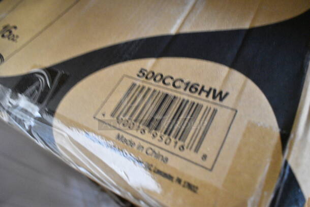 PALLET LOT of 22 BRAND NEW Boxes Including 2 Box 129MCS16B Choice 16 oz. Black 8" x 5 1/4" x 1 1/2" Rectangular Microwavable Heavy Weight Container with Lid - 150/Case, 395TO661 Ecochoice compostable Sugarcane Takeout, 2 Box 612558L Choice 8 1/8" Round Foil-Laminated Board Lid - 500/Case, 130WFORKWP Choice Individually Wrapped Medium Weight White Plastic Fork - 1000/Case, 500CC16HW Choice Heavy Weight 16 oz. Clear Plastic Cold Cup - 1000/Case, 433LSLCPIE Choice 5" Clear Hinged Slice Container with Low Dome Lid, Dart C57PST1 ClearSeal Hinged Lid Plastic Container 6" x 5 13/16" x 3" - 500/Case, Dart 60HT1 White Foam Hinged Lid Container 6" x 6" x 3" - 500/Case, 500CC12 Choice Clear PET Customizable Plastic Cold Cup - 12 oz. - 1000/Case, 433LSLCPIE Choice 5" Clear Hinged Slice Container with Low Dome Lid, Dart 12BWWCR Concorde 10-12 oz. White Non-Laminated Round Foam Bowl - 1000/Case. 22 Times Your Bid!  - Image 7 of 12