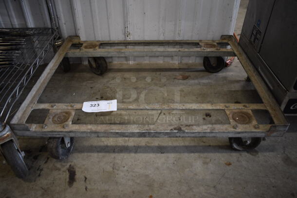 Metal Dolly on Commercial Casters. 30x23x6
