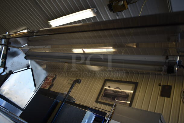 Duke Stainless Steel Commercial Electric Powered 4 Bay Steam Table w/ Sneeze Guard on Commercial Casters. - Image 5 of 9