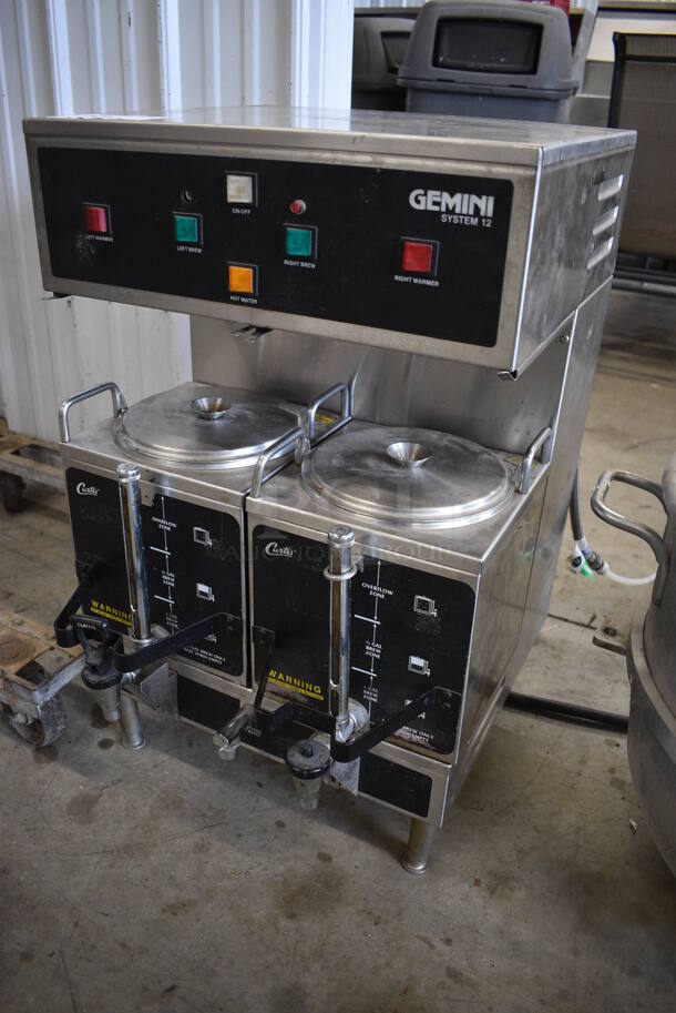 Curtis Model GEM-12-10 Stainless Steel Commercial Countertop Coffee Machine w/ 2 Beverage Satellite Servers. 220 Volts, 1 Phase. 18x22x29 - Image 2 of 5