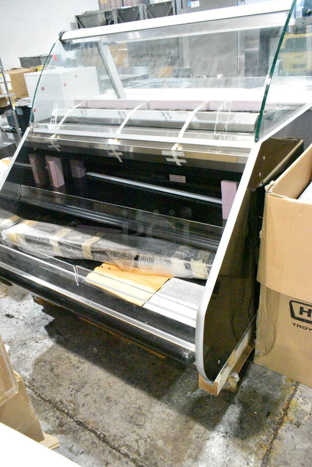 BRAND NEW! Hussmann CR3-P-4-SH-RSS-R Metal Open Grab N Go Merchandiser w/ Top Cabinet. 120/208-240 Volts, 1 Phase.  - Image 2 of 11