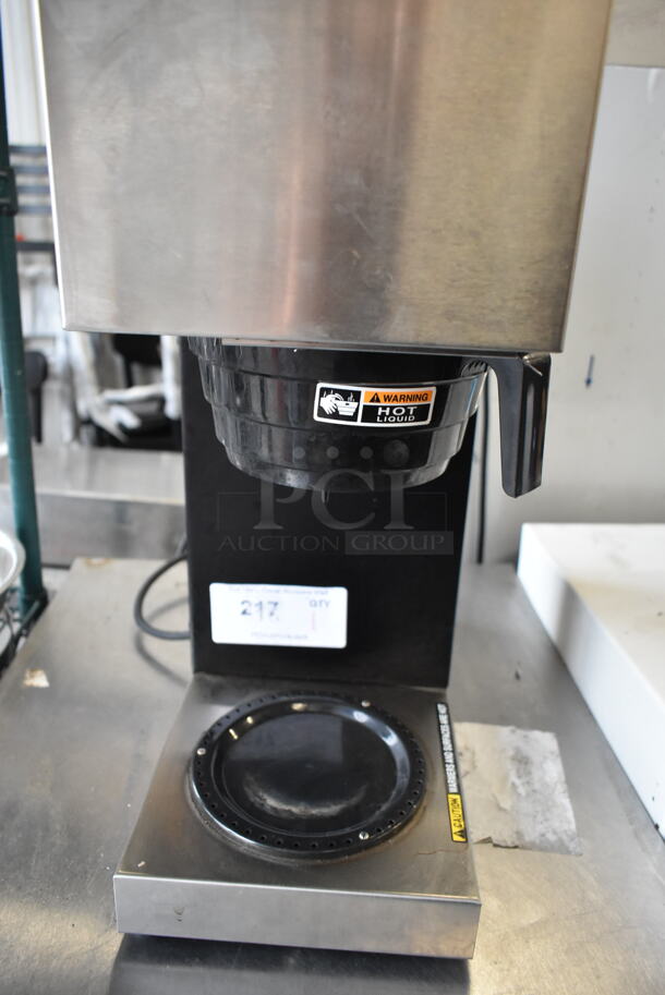 2023 Bunn VPR Stainless Steel Commercial Countertop 2 Burner Coffee Machine w/ Poly Brew Basket. 120 Volts, 1 Phase.  - Image 3 of 7