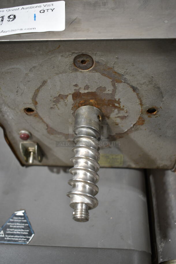 Olde Tyme PN1 Stainless Steel Commercial Countertop Nut Grinder Base. 115 Volts, 1 Phase. Tested and Powers On - Image 3 of 5