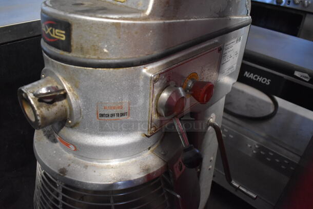 Axis M-30 Metal Commercial 30 Quart Planetary Dough Mixer w/ Stainless Steel Mixing Bowl and Bowl Guard. 110 Volts, 1 Phase. 21x24x45. Tested and Powers On - Image 5 of 8