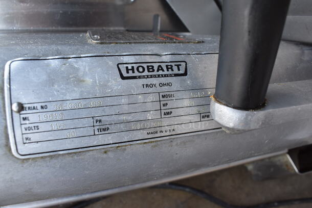 Hobart 1612 Stainless Steel Commercial Countertop Automatic Meat Slicer. 115 Volts, 1 Phase. 21x26x21. Tested and Working! - Image 5 of 6